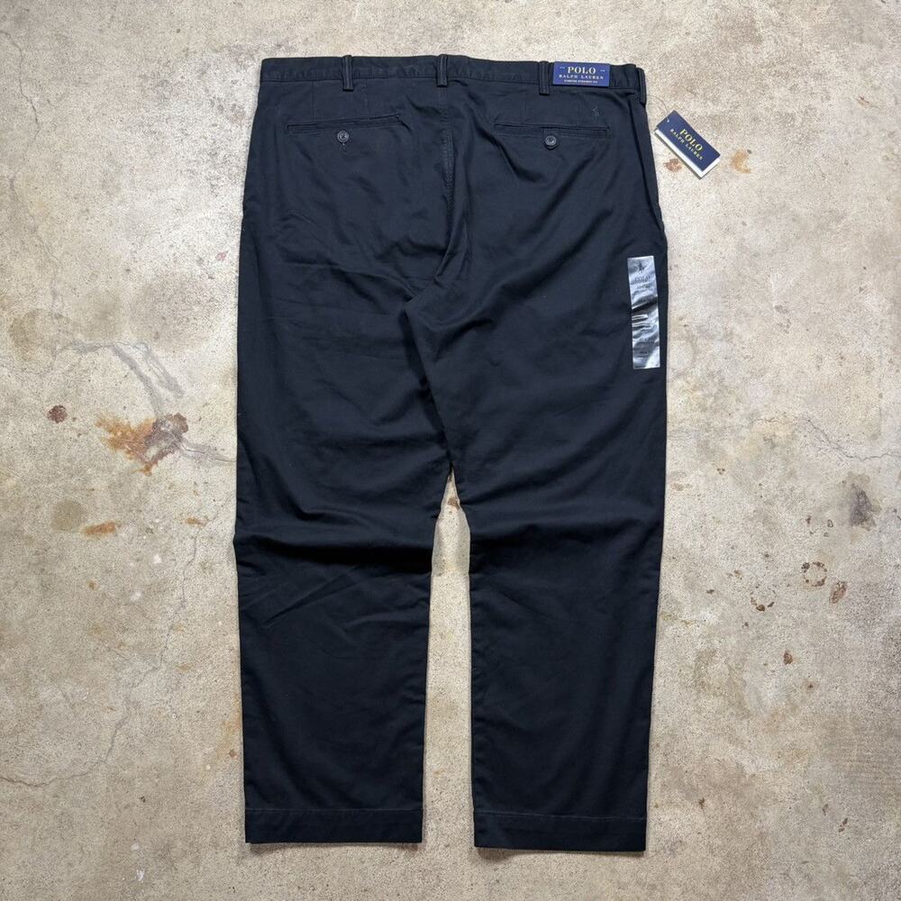Brand New Black Polo Ralph Lauren Stretch Straight Fit Chino Pants Size 40x30